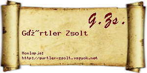 Gürtler Zsolt névjegykártya