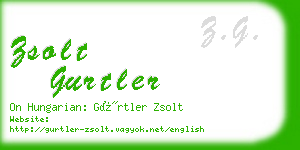 zsolt gurtler business card